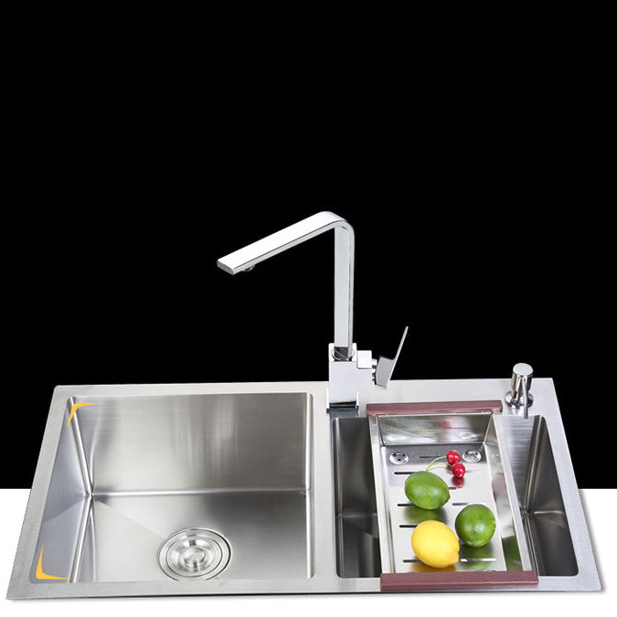 Stainless Steel Workstation Sink Dual Mount Modern Kitchen Bar Sink