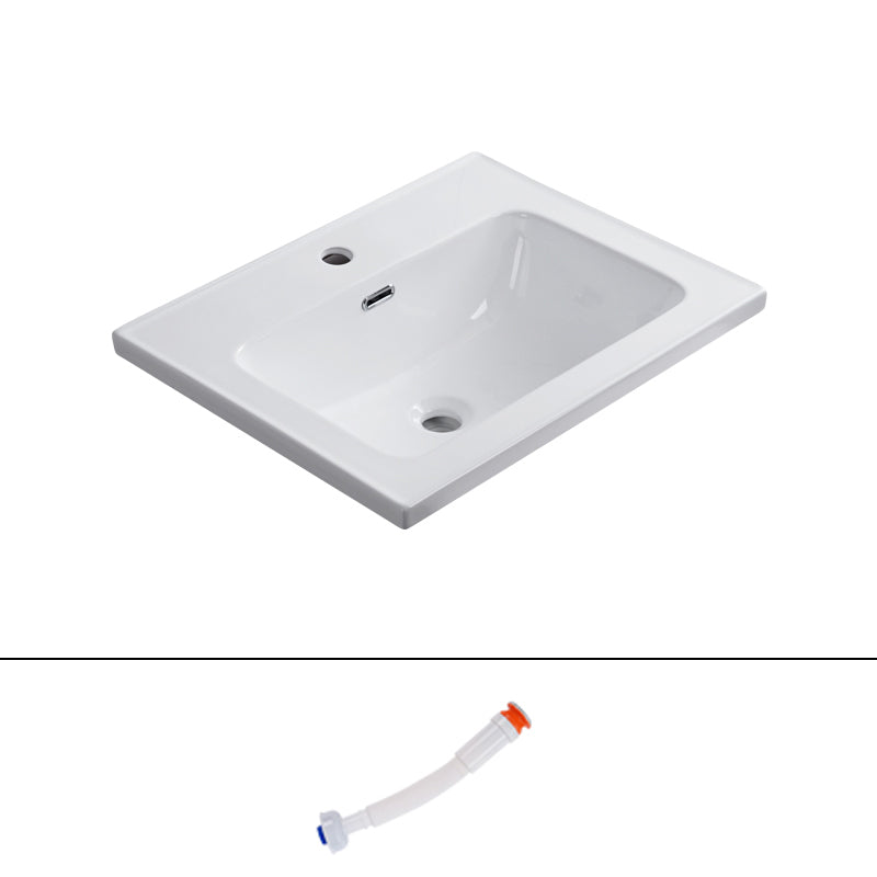Modern Bathroom Sink Rectangular Trough Sink (Not Included Faucet)