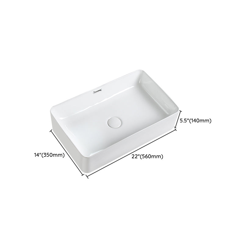 Modern Square Wash Stand Ceramic Metal Undermount Bathroom Sink