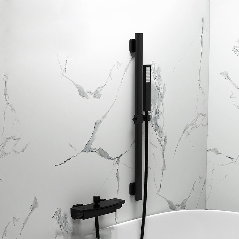 Contemporary Metal Bathtub Faucet Double-Handle Bathroom Faucet