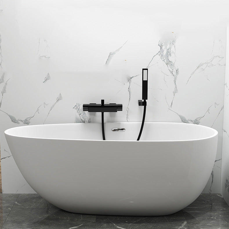 Contemporary Metal Bathtub Faucet Double-Handle Bathroom Faucet