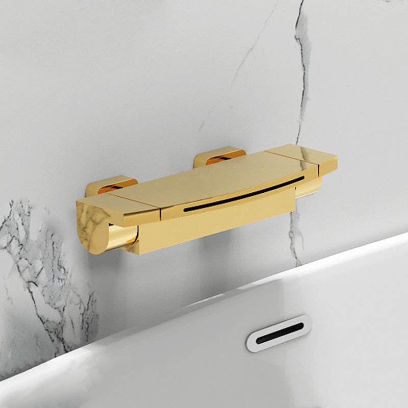Contemporary Metal Bathtub Faucet Double-Handle Bathroom Faucet