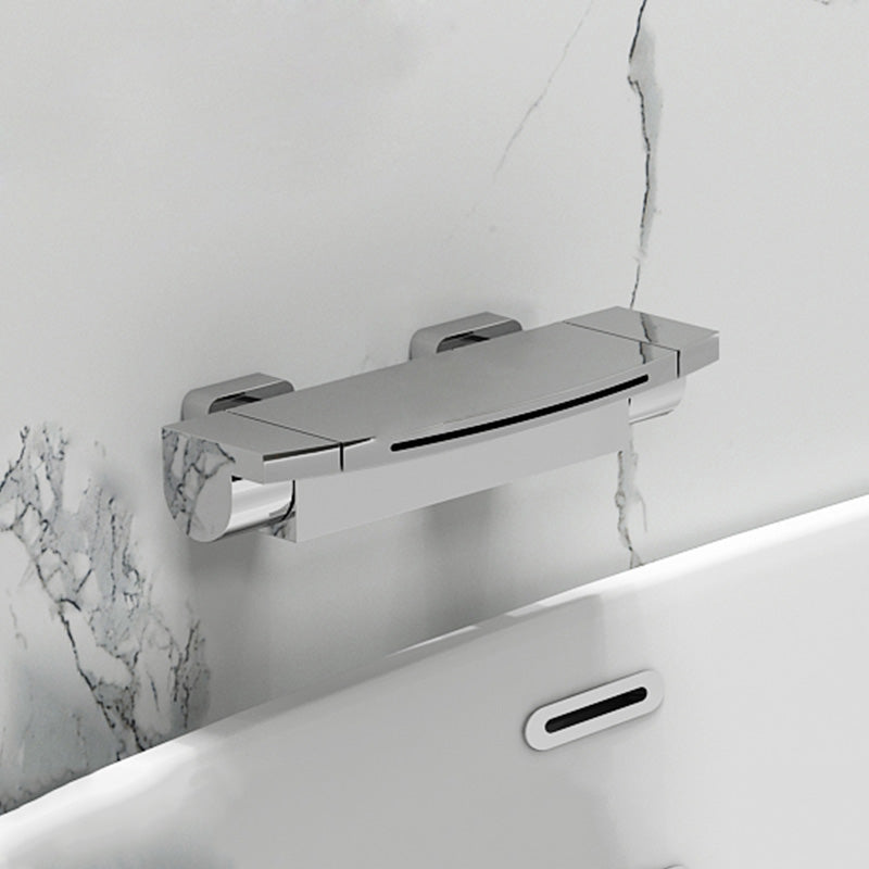 Contemporary Metal Bathtub Faucet Double-Handle Bathroom Faucet