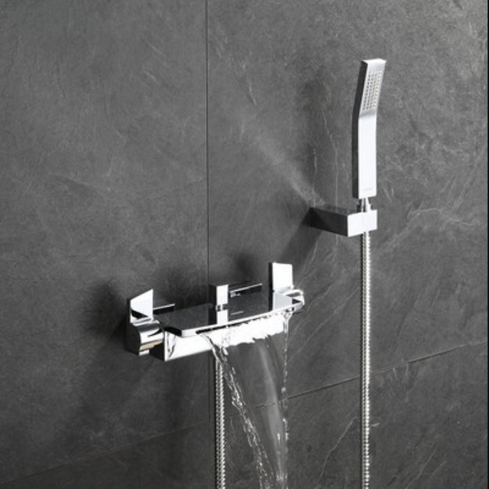 Lever Handle Wall Mounted Contemporary Low Arc Metal Wall Mount
