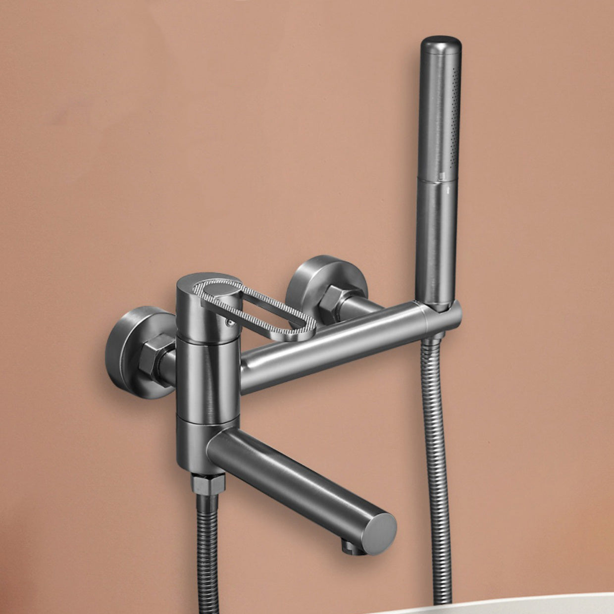 Fixed Metal Wall Mounted Contemporary Lever Handle Wall Mount