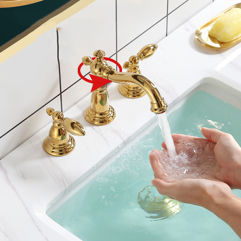 Deck Mounted Roman Tub Faucet Low Arc Copper Roman Tub Faucet Set