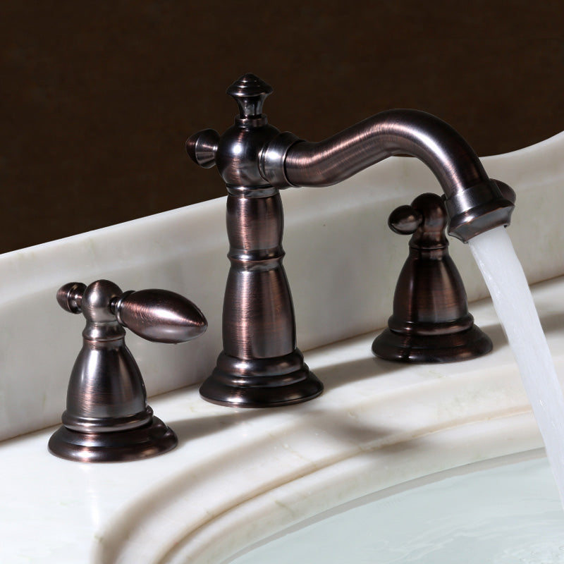Deck Mounted Roman Tub Faucet Low Arc Copper Roman Tub Faucet Set