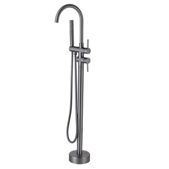 Modern Metal Floor Mounted Lever Handle Floor Mount for Bathroom