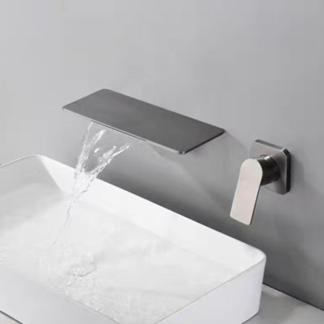Waterfall Spout Tub Faucet Trim Metal Knob Handle Bathtub Faucet