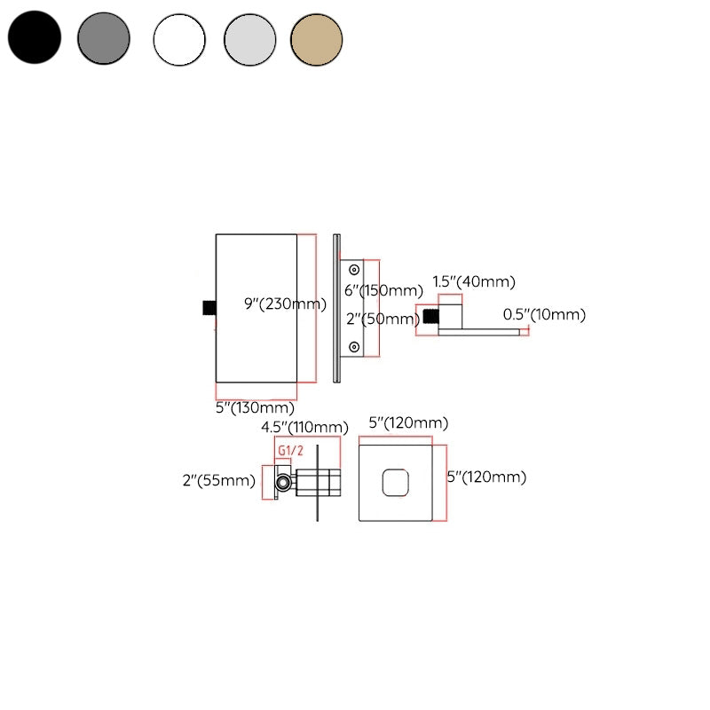 Waterfall Spout Tub Faucet Trim Metal Knob Handle Bathtub Faucet