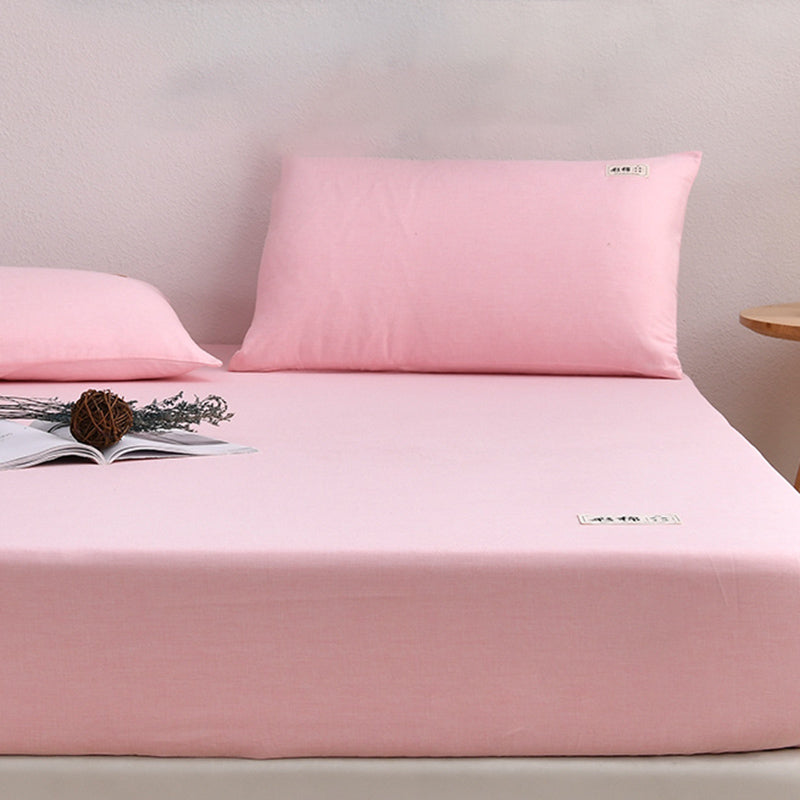 Modern Standard Bed Sheet Set Cotton Soild Sheet Set for Bedroom