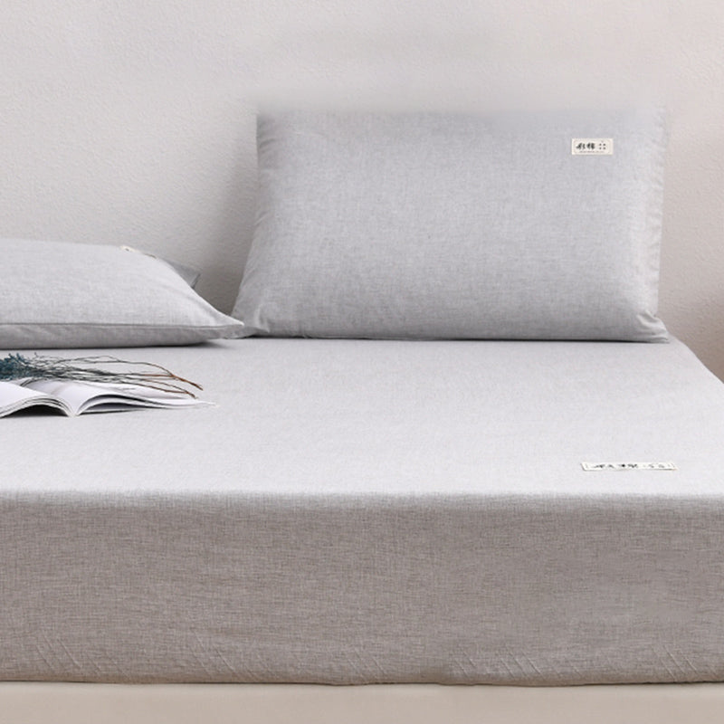 Modern Standard Bed Sheet Set Cotton Soild Sheet Set for Bedroom