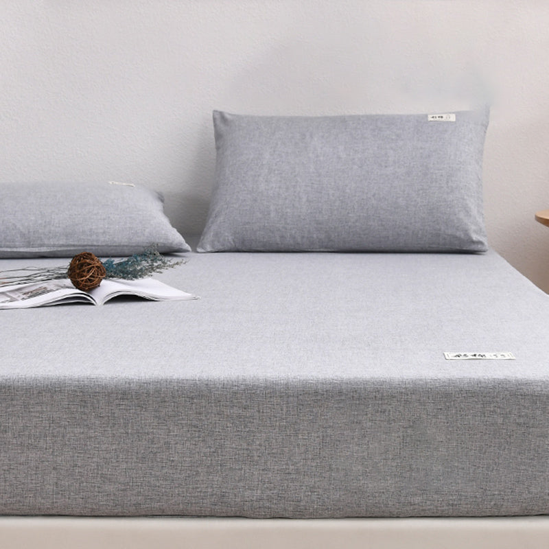 Modern Standard Bed Sheet Set Cotton Soild Sheet Set for Bedroom