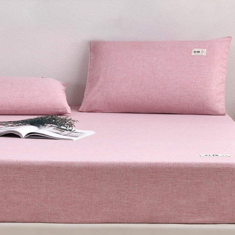 Modern Standard Bed Sheet Set Cotton Soild Sheet Set for Bedroom