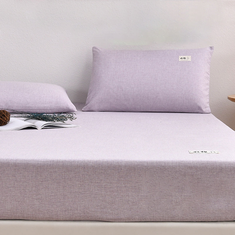 Modern Standard Bed Sheet Set Cotton Soild Sheet Set for Bedroom