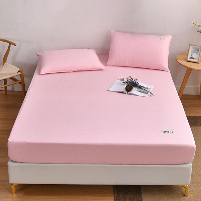 Modern Standard Bed Sheet Set Cotton Soild Sheet Set for Bedroom