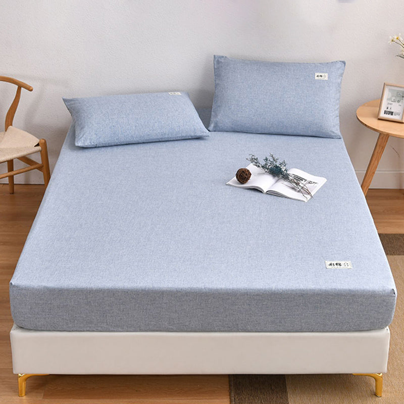 Modern Standard Bed Sheet Set Cotton Soild Sheet Set for Bedroom