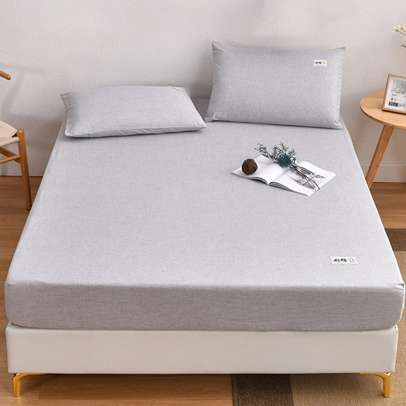 Modern Standard Bed Sheet Set Cotton Soild Sheet Set for Bedroom