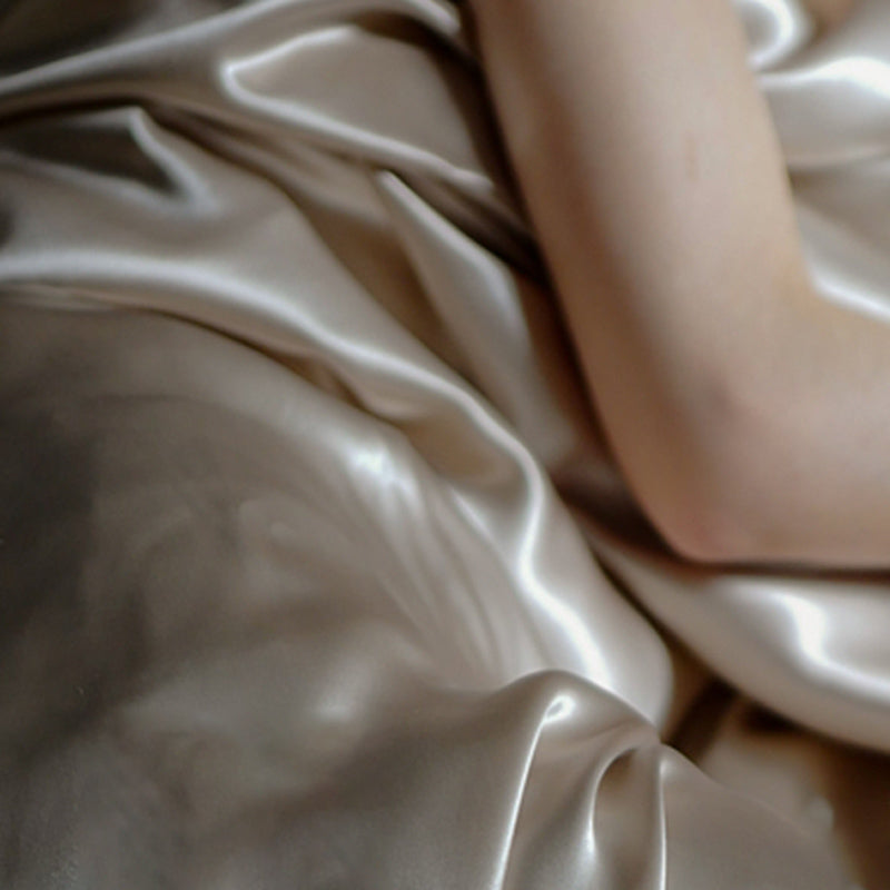 Rayon Elegand Fitted Sheet Modern Soild 3 Piece Bed Sheet Set