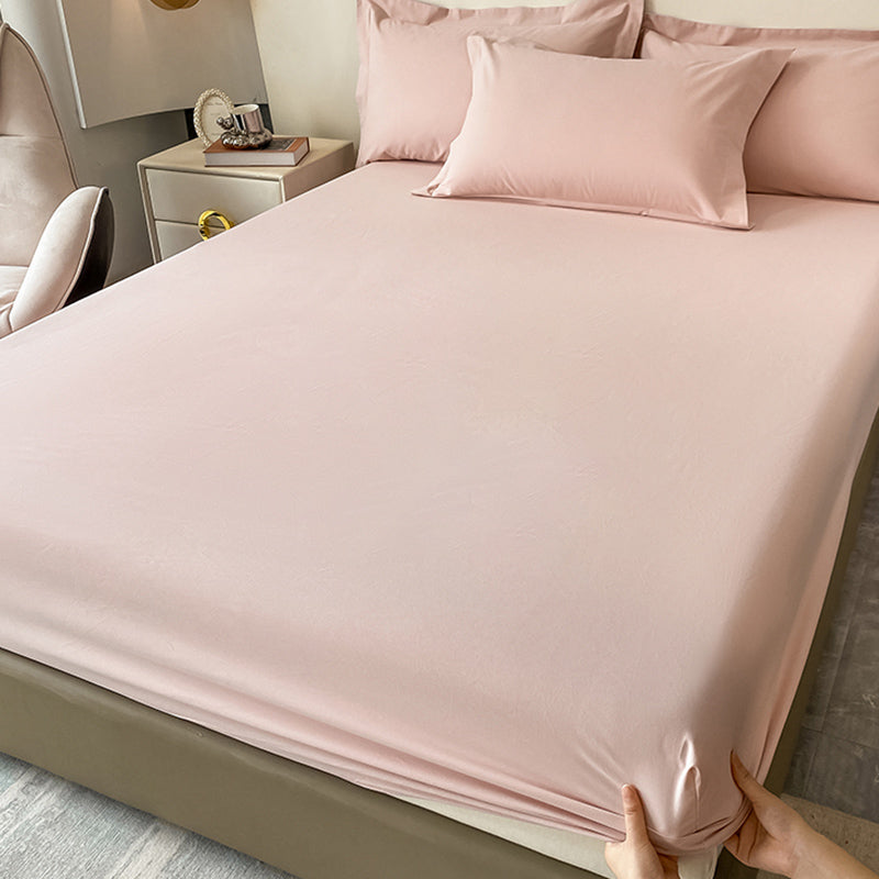 Modern Soild Fitted Sheet Cotton Elegand Bed Sheet Set for Bedroom