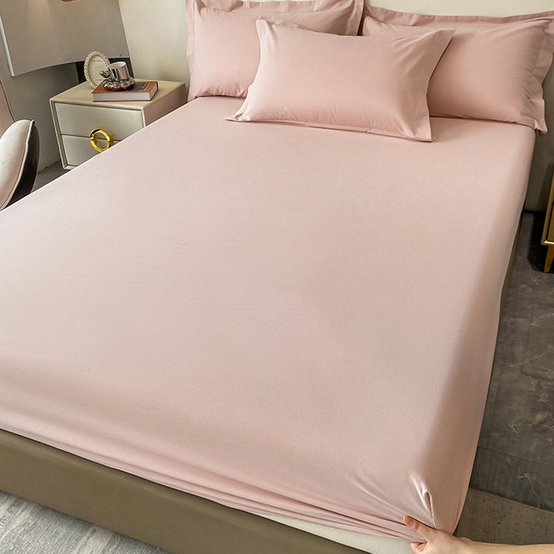 Modern Soild Fitted Sheet Cotton Elegand Bed Sheet Set for Bedroom