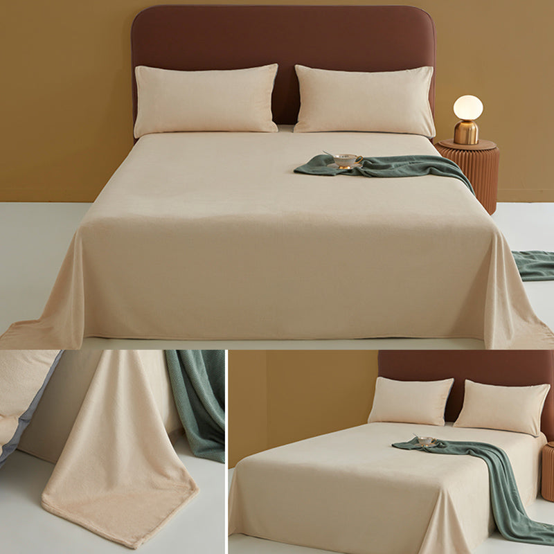 Super Soft Bed Sheet Set Modern Flannel Fitted Sheet for Bedroom