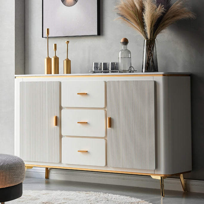 Manufactured Wood Dresser Classic Glam Storage Chest Dresser