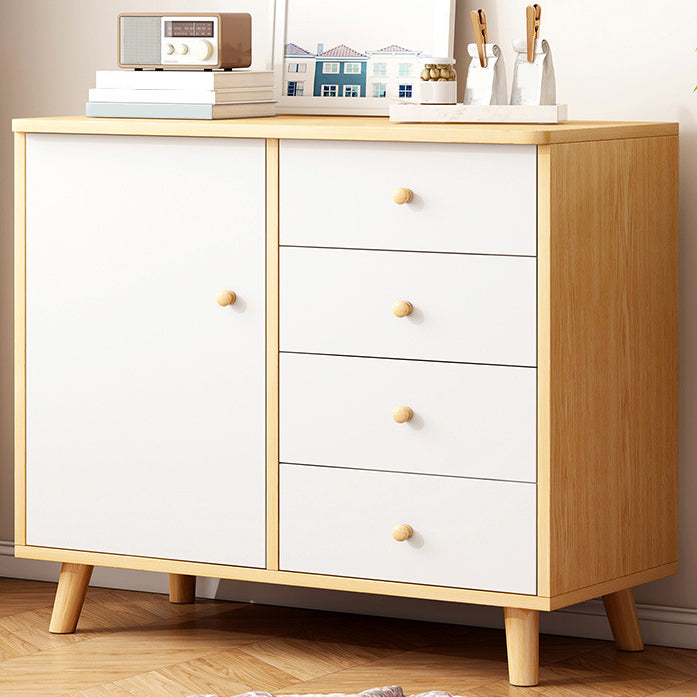 Ultra Modern Combo Dresser Wood Horizontal Storage Chest Dresser for Bedroom