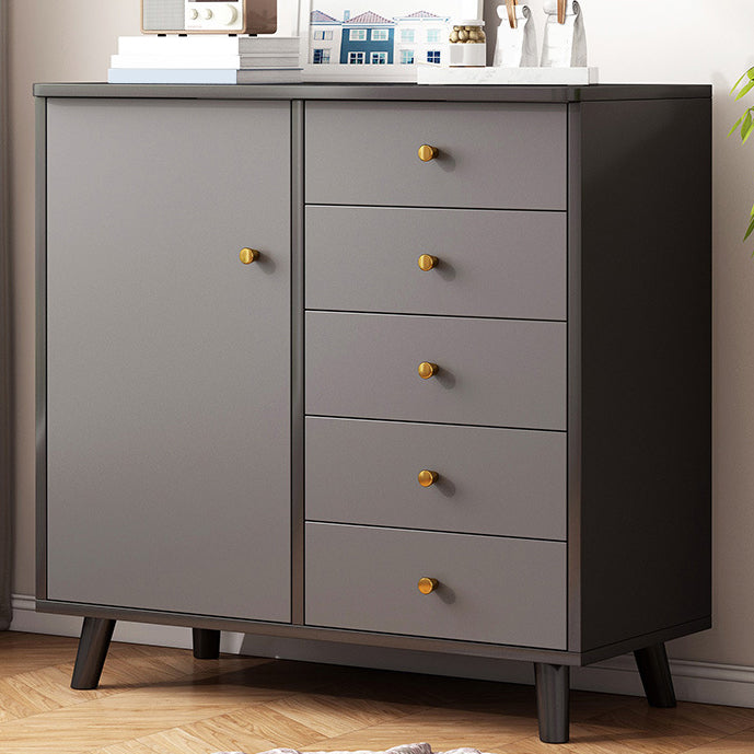 Ultra Modern Combo Dresser Wood Horizontal Storage Chest Dresser for Bedroom