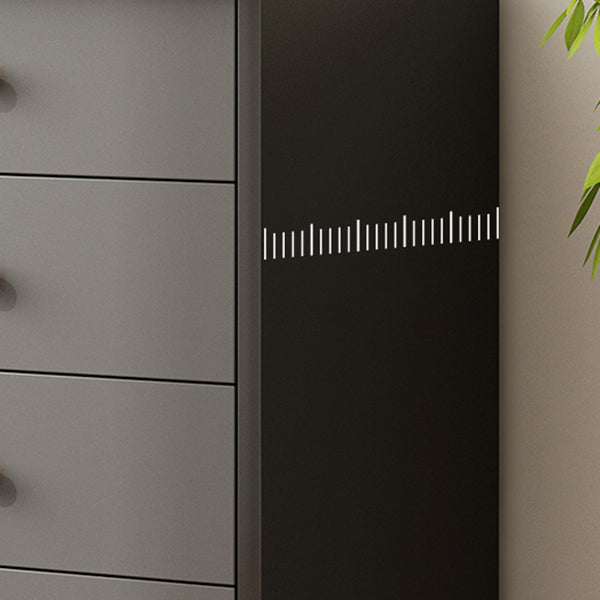 Ultra Modern Combo Dresser Wood Horizontal Storage Chest Dresser for Bedroom