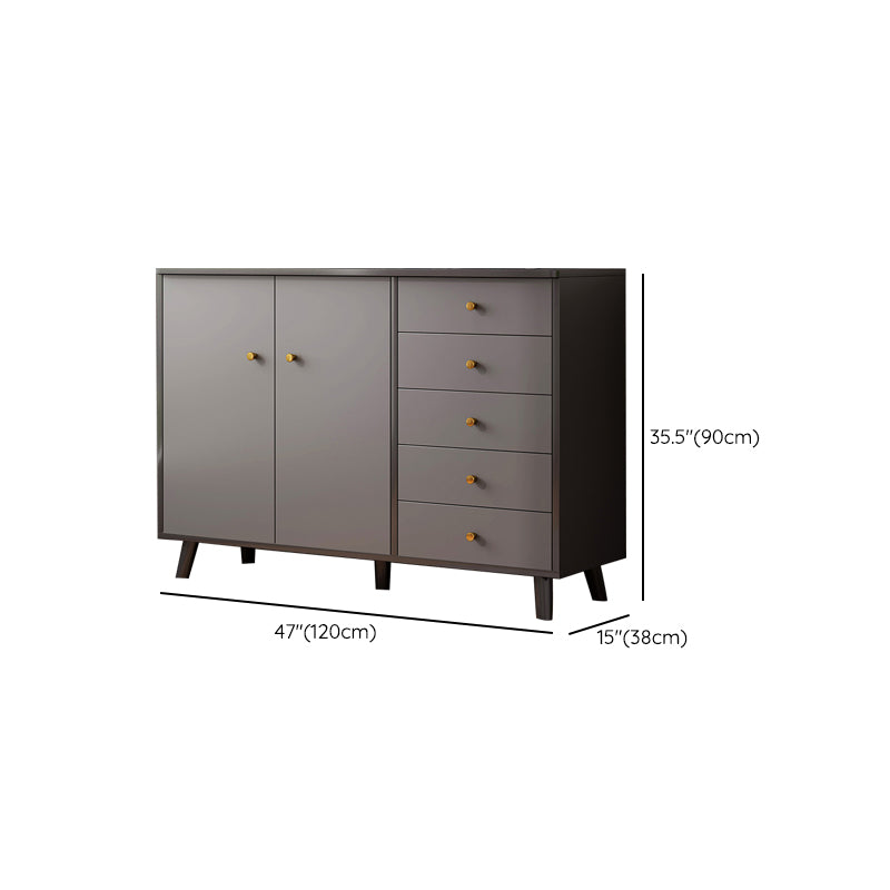Ultra Modern Combo Dresser Wood Horizontal Storage Chest Dresser for Bedroom