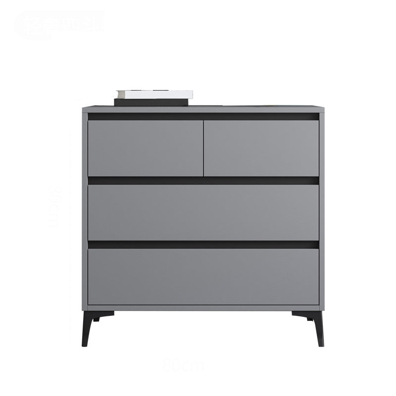 Contemporary Horizontal Double Dresser Wood Storage Chest Dresser for Bedroom