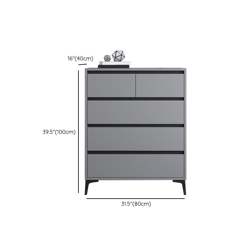 Contemporary Horizontal Double Dresser Wood Storage Chest Dresser for Bedroom