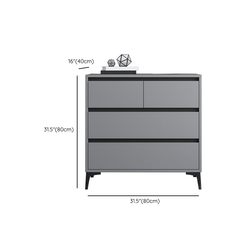 Contemporary Horizontal Double Dresser Wood Storage Chest Dresser for Bedroom