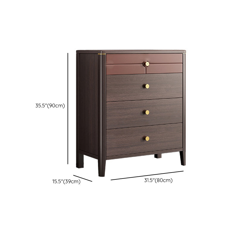 Contemporary Double Dresser Pine Horizontal Storage Chest Dresser for Bedroom