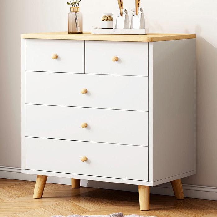 Modern Combo Dresser Wood Horizontal Storage Chest Dresser for Bedroom