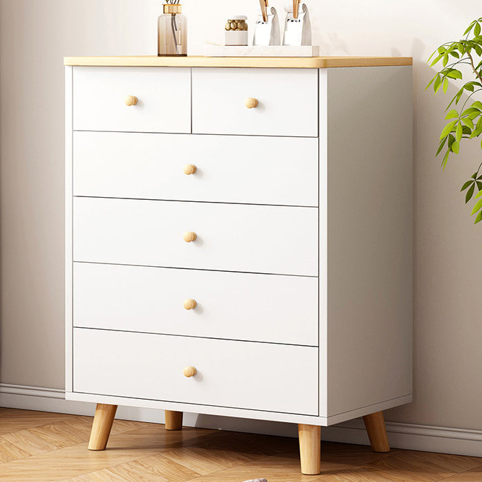 Modern Combo Dresser Wood Horizontal Storage Chest Dresser for Bedroom