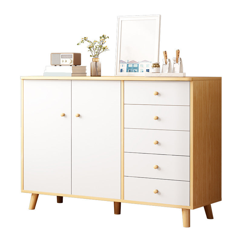 Modern Combo Dresser Wood Horizontal Storage Chest Dresser for Bedroom