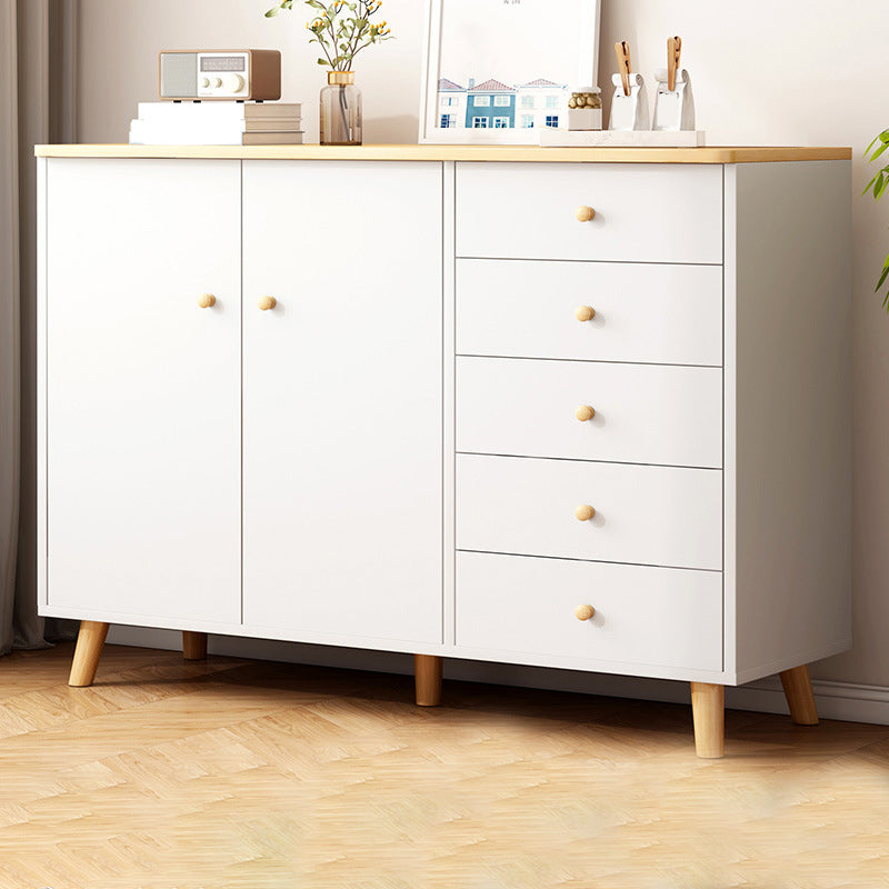 Modern Combo Dresser Wood Horizontal Storage Chest Dresser for Bedroom