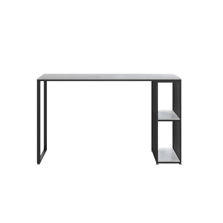 Modern Bar Table Set 1/3 Pieces Faux Marble Rectangle Bistro Set for Indoor