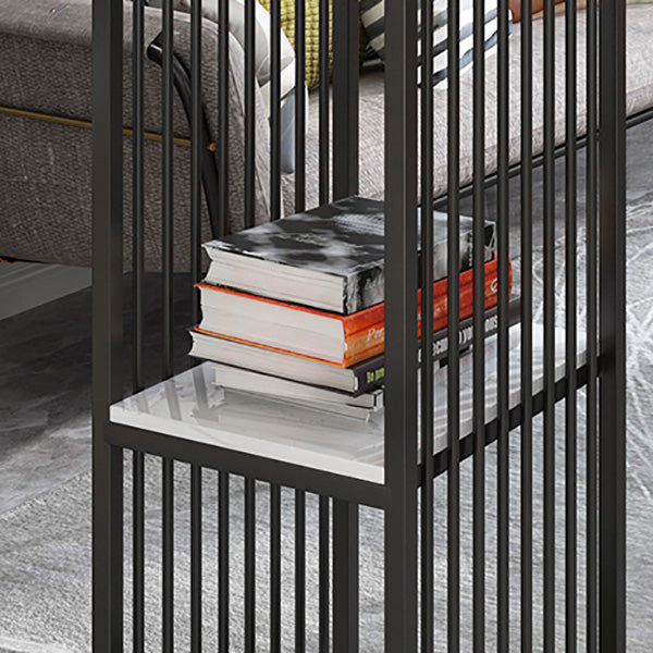 Modern Bar Table Set 1/3 Pieces Faux Marble Rectangle Bistro Set for Indoor