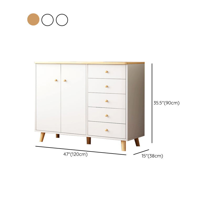Modern Combo Dresser Wood Horizontal Storage Chest Dresser for Bedroom
