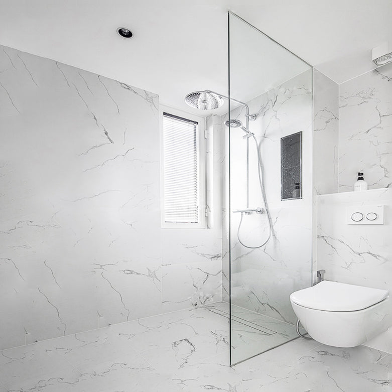 Fixed Frameless Shower Screen Half Partition Bathroom Shower Screen