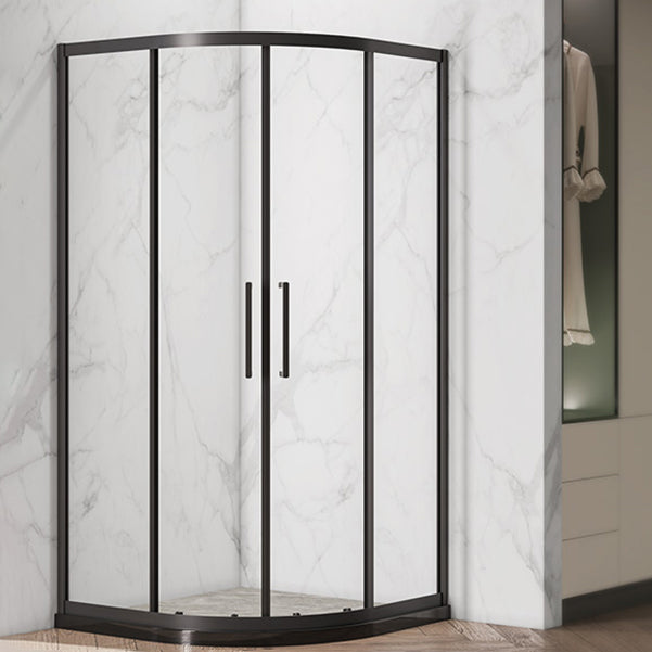 Full Frame Tempered Glass Shower Door Double Sliding Shower Door