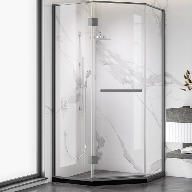 Semi Frameless Tempered Glass Shower Door Hinged Shower Door