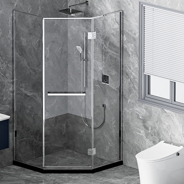 Semi Frameless Tempered Glass Shower Door Hinged Shower Door