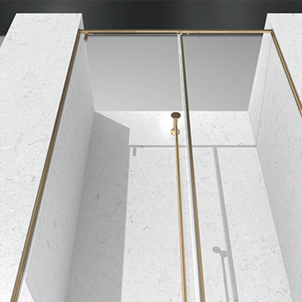 Semi Frameless Tempered Glass Shower Door Pivot Shower Doors