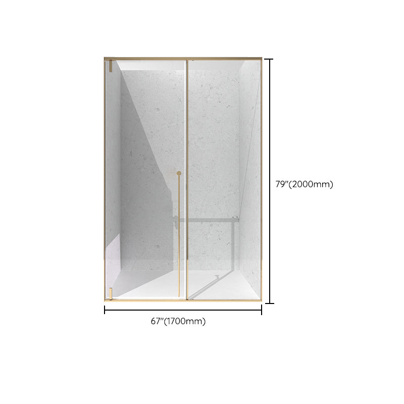 Semi Frameless Tempered Glass Shower Door Pivot Shower Doors