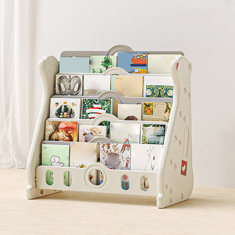 Modern Freestanding Book Display Plastic Bookcase With Closed Back