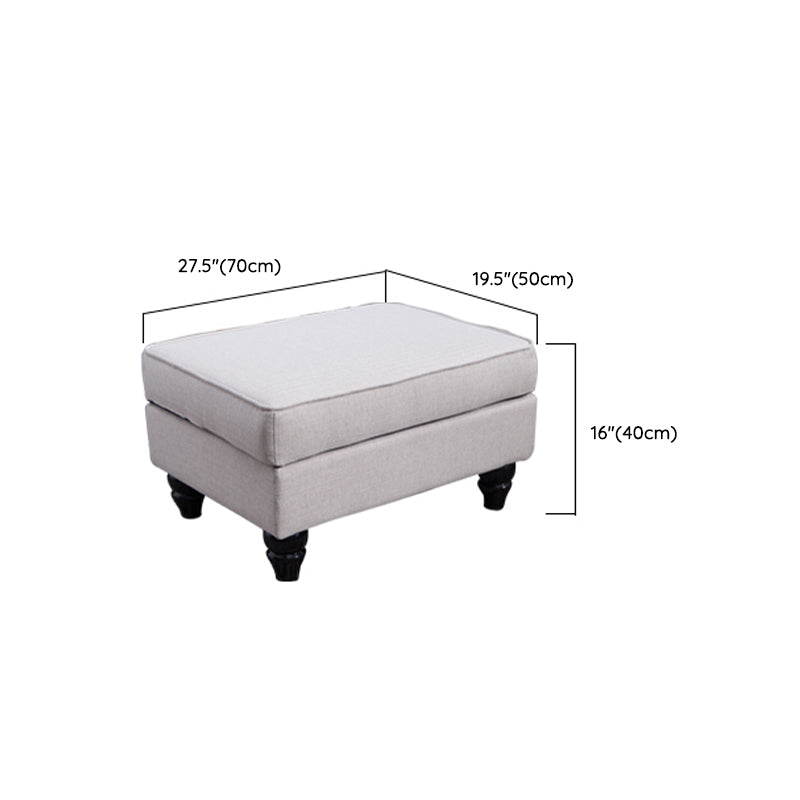 Modern Style Chaise Lounge Couch Solid Color Lounge Chair with Linen
